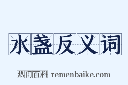水盏反义词是什么意思的图片
